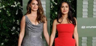 Two beauties - Pelelope Cruz and Salma Hayek (2 photos + video)