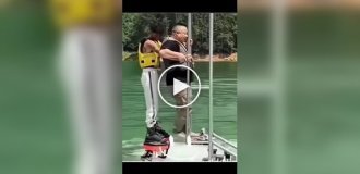 Romantic flyboard ride