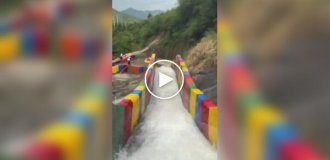 Water attraction in the mountains