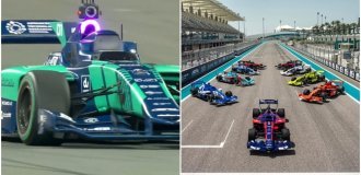 The world's first driverless car race took place in Abu Dhabi (2 photos + 7 videos)