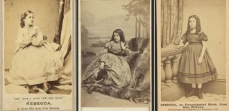 Портреты Ребекки Хьюгер, белой девочки-рабыни из Нового Орлеана 1860-х годов (23 фото)