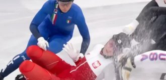 Польская шорт‑трекистка едва не лишилась глаза во время забега (2 фото + 1 видео)