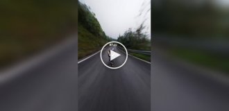 Скоростной спуск на скейте