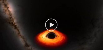 NASA showed what would happen if you fell into a black hole