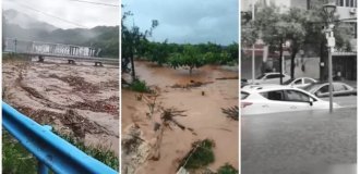 More than 150 people died in China due to rain (1 photo + 4 videos)