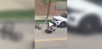 In Ohio, a police officer lost a suspect