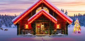 Дом Санта-Клауса на Северном полюсе (4 фото)