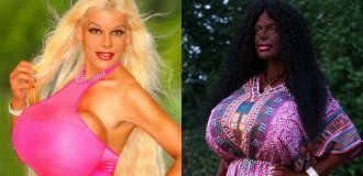 Outrageous German woman, who changed her skin color, intends to go to Africa (7 photos + 1 video)