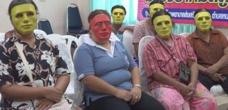 In Thai gynecology, women are given carnival masks (6 photos)