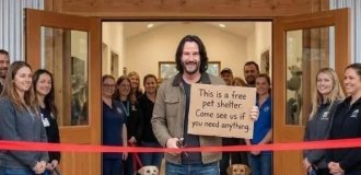 Киану Ривз открыл крупнейший в мире бесплатный приют для кошек и собак (5 фото)