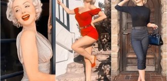 What does the "copy" of Marilyn Monroe look like, living in her house (6 photos)