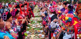 The longest banquet in the world is 4.5 kilometers (5 photos)