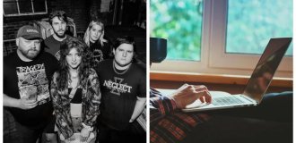 A guitarist from New Jersey broke up a band, spending the entire budget of the band on food delivery and donations to nude models (4 photos + 1 video)