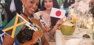 "Мисс Ямайка" Габриель Генри упала на конкурсе «Мисс Вселенная 2025» (8 фото + 2 видео)