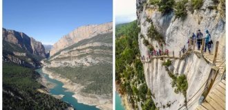Ущелье Монт-Ребей, где можно перемещаться по тонкой грани между восторгом и страхом (18 фото + 1 видео)
