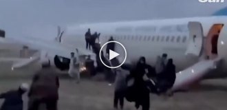 Аварийная посадка самолета в Афганистане