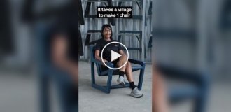 Guys from Indonesia have made a business by making chairs from garbage caught in Bali-2