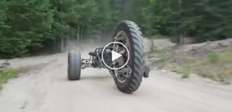 Парни собрали самодельный трицикл в стиле постапокалипсиса