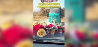 Чоловік поступився дорогою весільному кортежу і був винагороджений