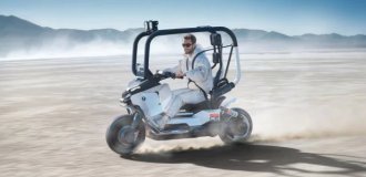 BMW показали концепт электроскутера Motorrad Vision CE (7 фото)