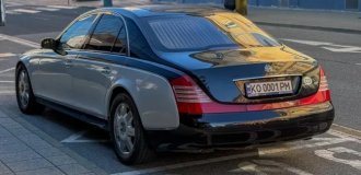 В Словакии заметили очень необычный Maybach с украинскими номерами (3 фото)