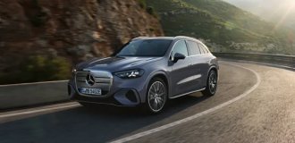 Представлен  Mercedes-Benz GLC на батарейках с метровым экраном  и способный проехать до 713 километров  без подзарядки (20 фото)