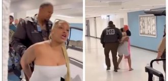 Пасажирка спробувала станцювати тверк під час затримання (2 фото + 1 відео)