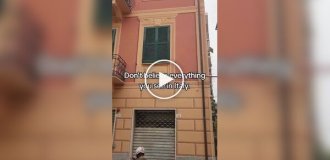 Street magic on walls in Italy