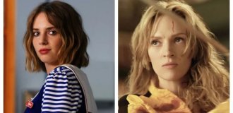 Майя  Хоук рассказала, какой совет ей дала мама Ума Турман  перед началом работы с Тарантино (6 фото + 2 видео)