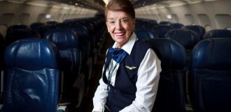 Almost 70 years in the sky: the flight attendant with the longest experience died (3 photos)