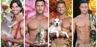 Australian firefighters took off their shirts for charity (7 photos + 1 video)