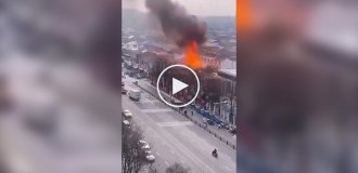 Flight of a gas cylinder after an explosion