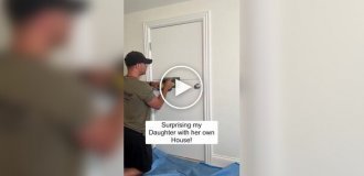 A father made a house for his daughter out of a storage room