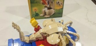 You can make a facehugger from Alien from the Lego set “Cute Rabbit” (4 photos + video)