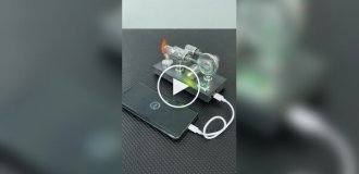 A very unusual charger for a smartphone