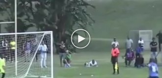 A rare event happened in the penalty shootout in South Africa