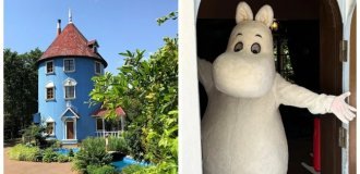 Синяя башня на острове, в которой оживают тролли (25 фото + 2 видео)