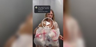 В Индии туристка не нашла мусорный контейнер возле отеля и спросила у охранника, куда выбросить мусор