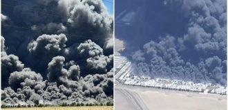 В Калифорнии дотла сгорел один из крупнейших медицинских складов США (2 фото + 3 видео)