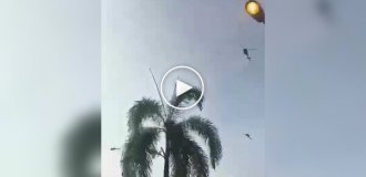 In Malaysia, two military helicopters collided in the air