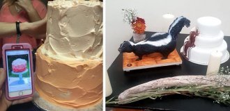 40 забавных, а чаще попросту неудачных свадебных тортов (41 фото)