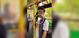 An awkward but funny situation on public transport
