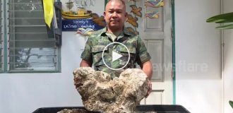 Таец продает 55 килограммов затвердевшей рвоты кашалота