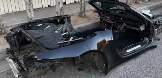 Угнанный Porsche 911 «раздели» так, что его невозможно узнать (8 фото)