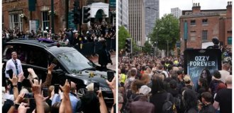 В Бирмингеме прошла церемония прощания с Оззи Осборном (5 фото + 3 видео)