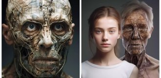 The neural network showed what people will look like in a thousand years (4 photos)