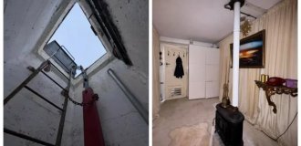 A nuclear bunker with velvet curtains and a sleeping place is being sold in Britain (7 photos)