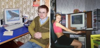 20 кадров из прошлого, где люди показывают свои первые компьютеры (21 фото)