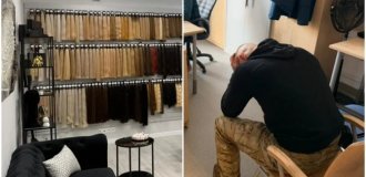 В  Польше задержан лысый подозреваемый в  краже волос из  салона париков (3 фото + 1 видео)