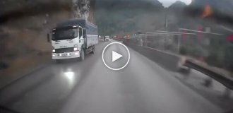 Brake failure during descent from a mountain pass